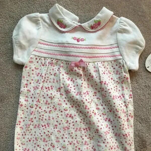 [First Impressions] Floral Strawberry Onesie